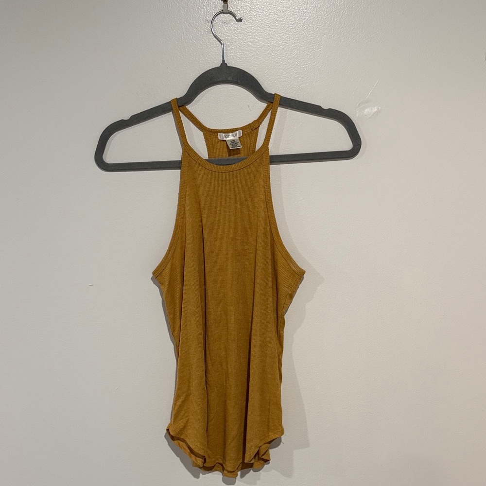 Bozzolo Mustard Tank Top for Women